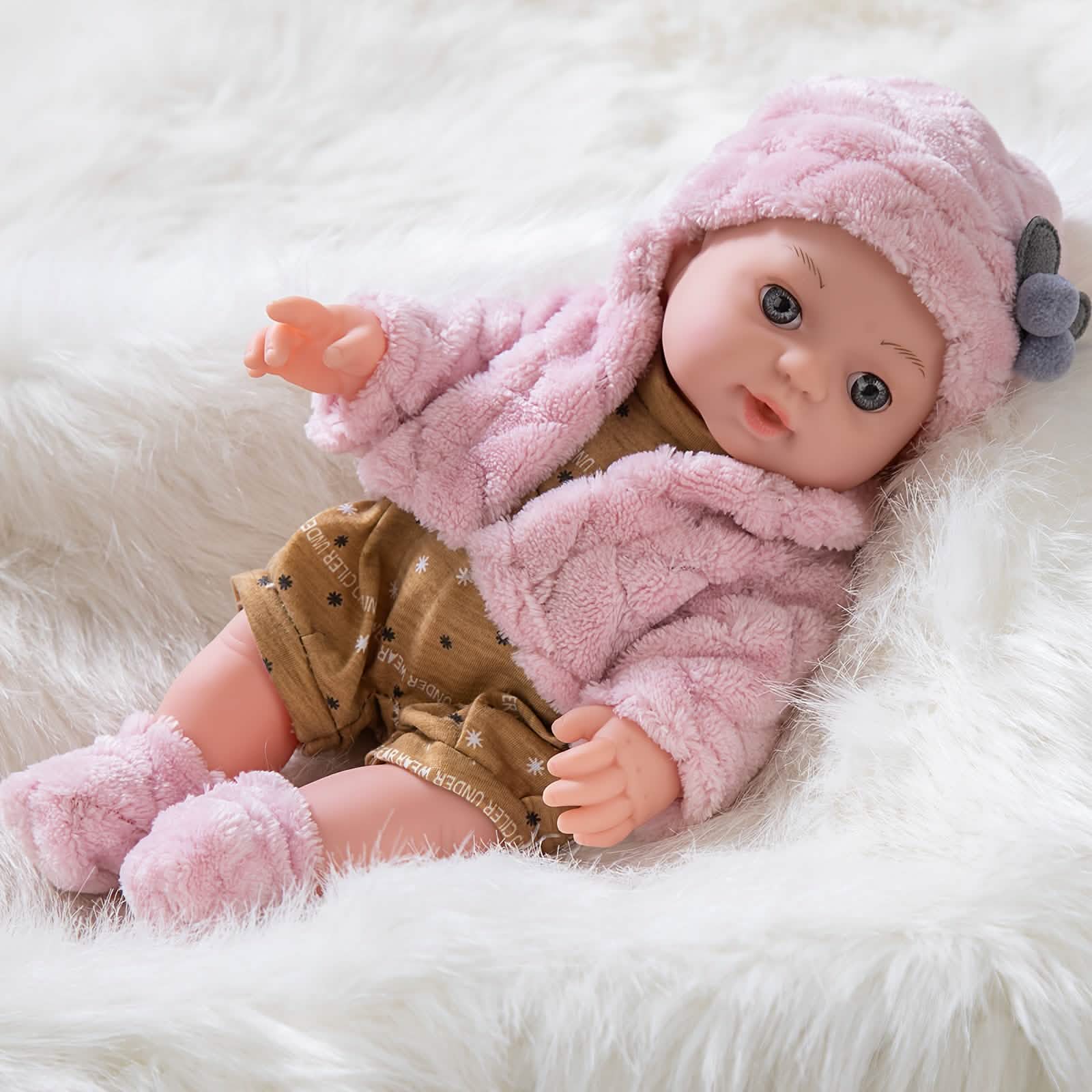 12" Pink Baby Doll – PVC Dress-Up Play Doll (Ages 3+) DailySale