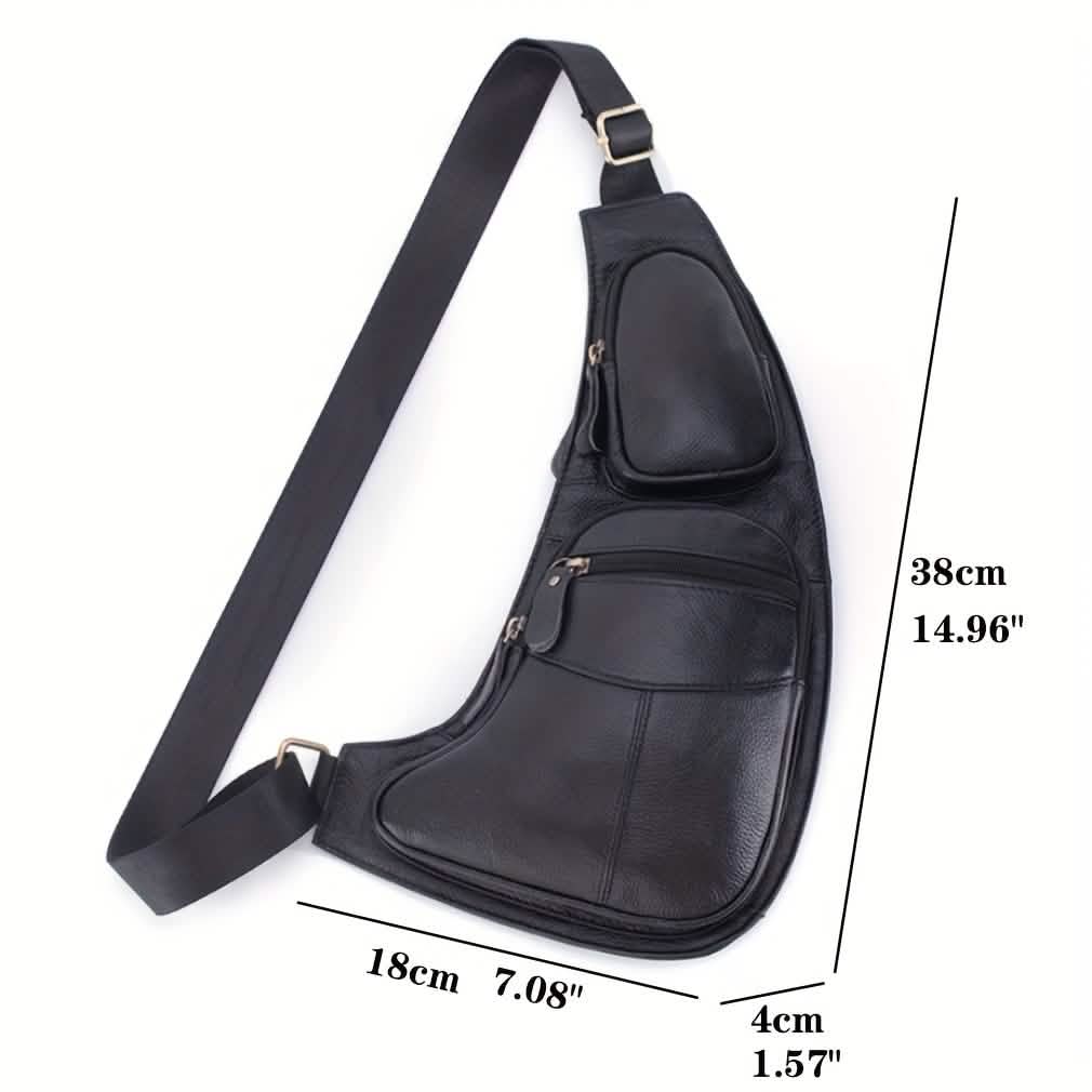 Genuine Leather Crossbody Sling Bag (Unisex) DailySale