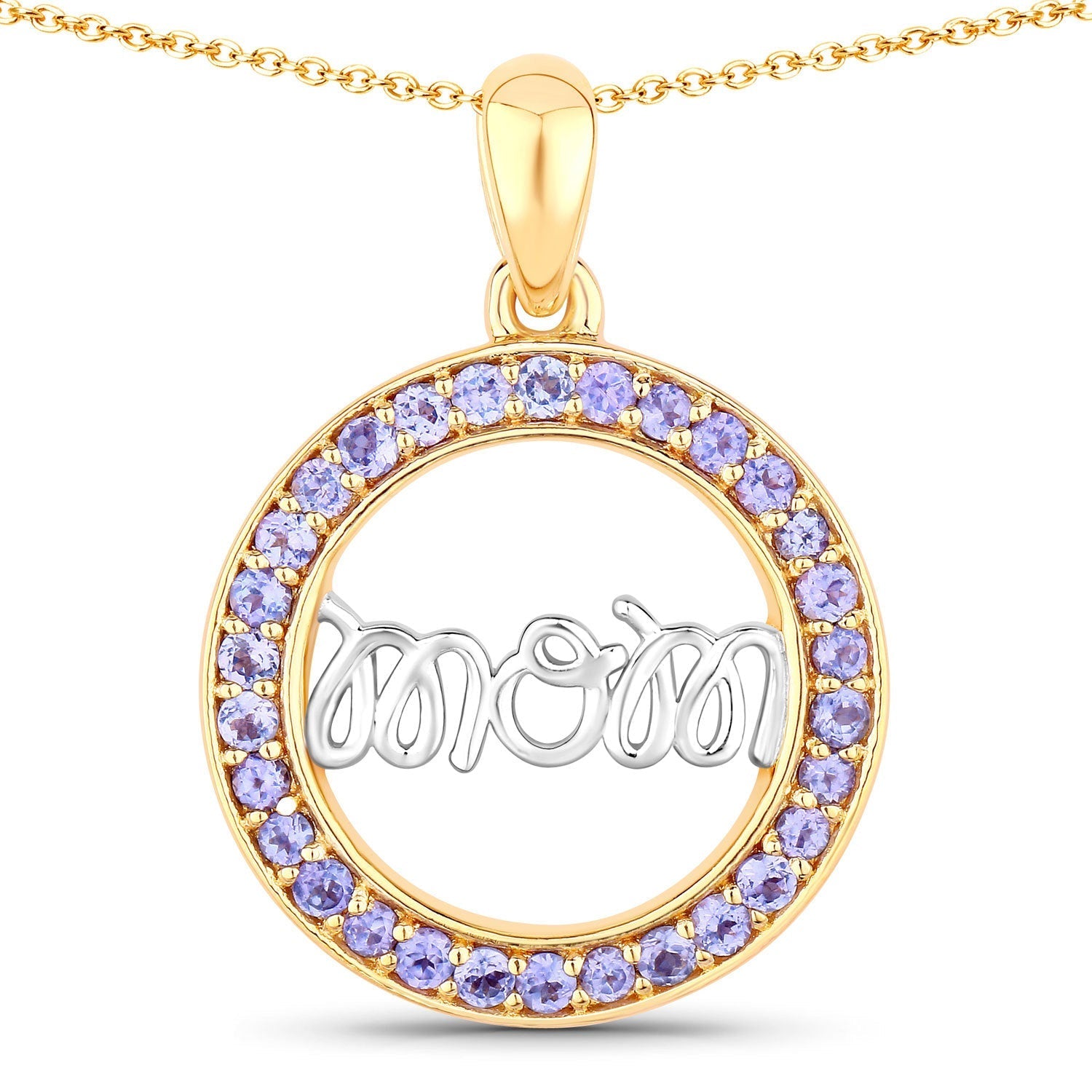 0.64 Carat Genuine Tanzanite .925 Sterling Silver Pendant Bids.com