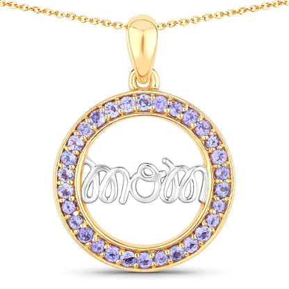 0.64 Carat Genuine Tanzanite .925 Sterling Silver Pendant Bids.com