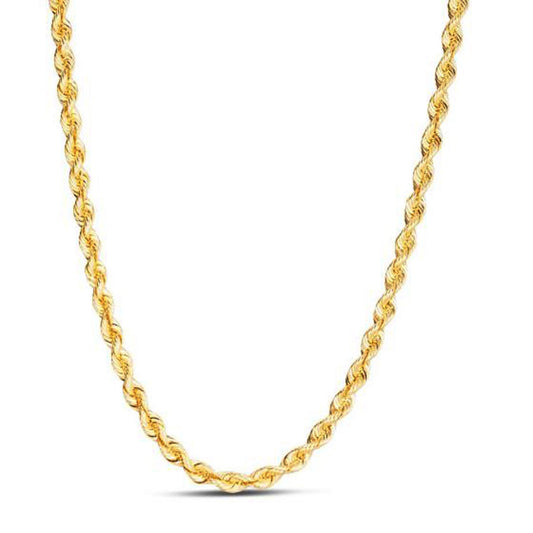 14k Yellow Gold Light Rope Chain (4.30 mm) Bids.com