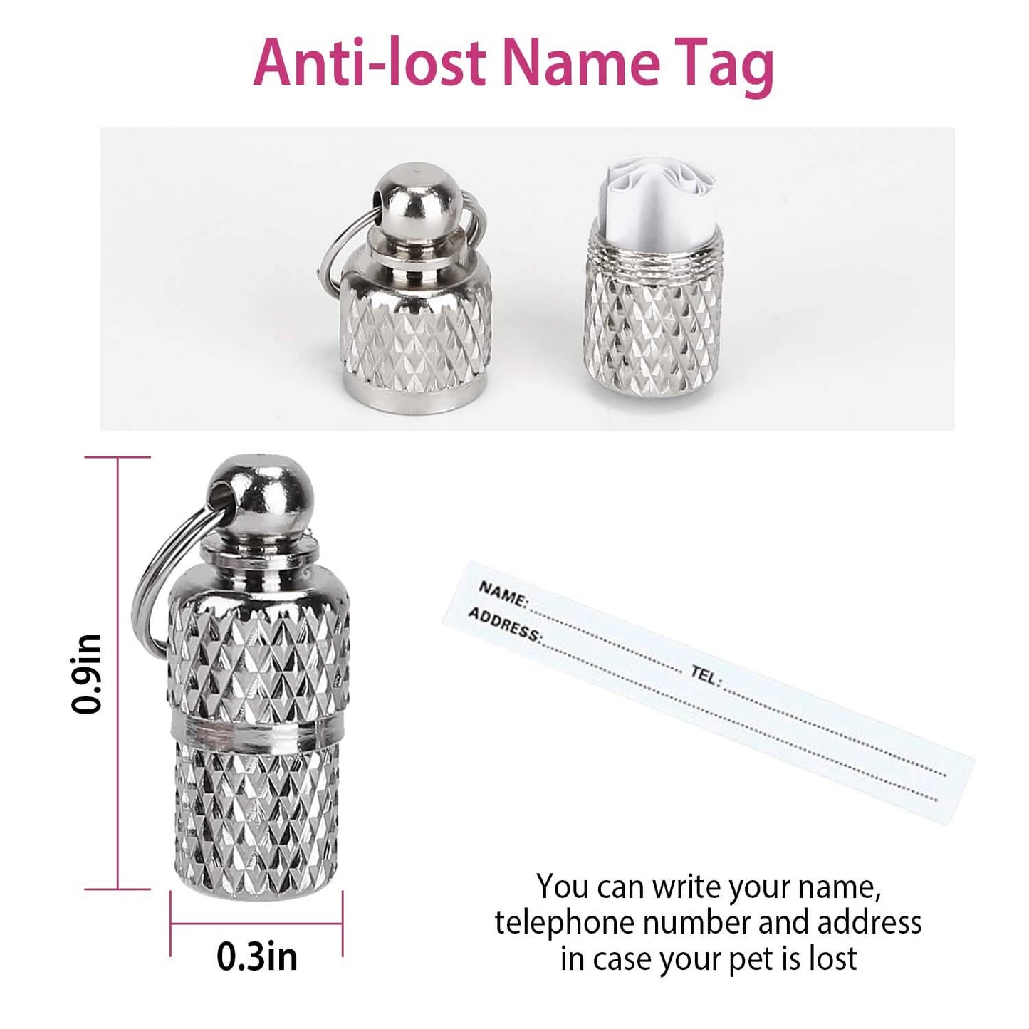 Ca2-Pack: Adjustable Kitten Collar with Bell Name Tag DailySale