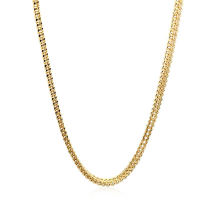 14k Yellow Gold Light Weight Wheat Chain (3.20 mm) Bids.com