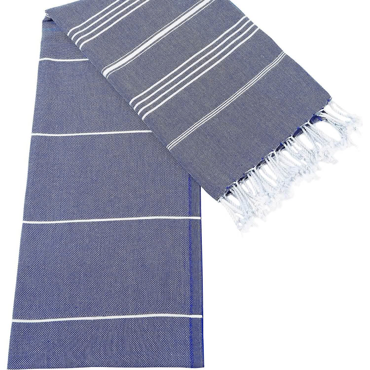 Cacala Pure Series Lightweight 100% Turkish Cotton Super Soft Peshtemal Luxury Bath Towel DailySale