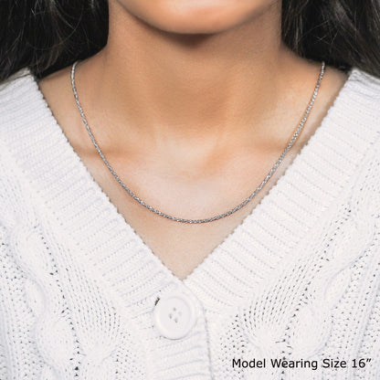 Sterling Silver 1.5mm Adjustable Sparkle Chain Bids.com