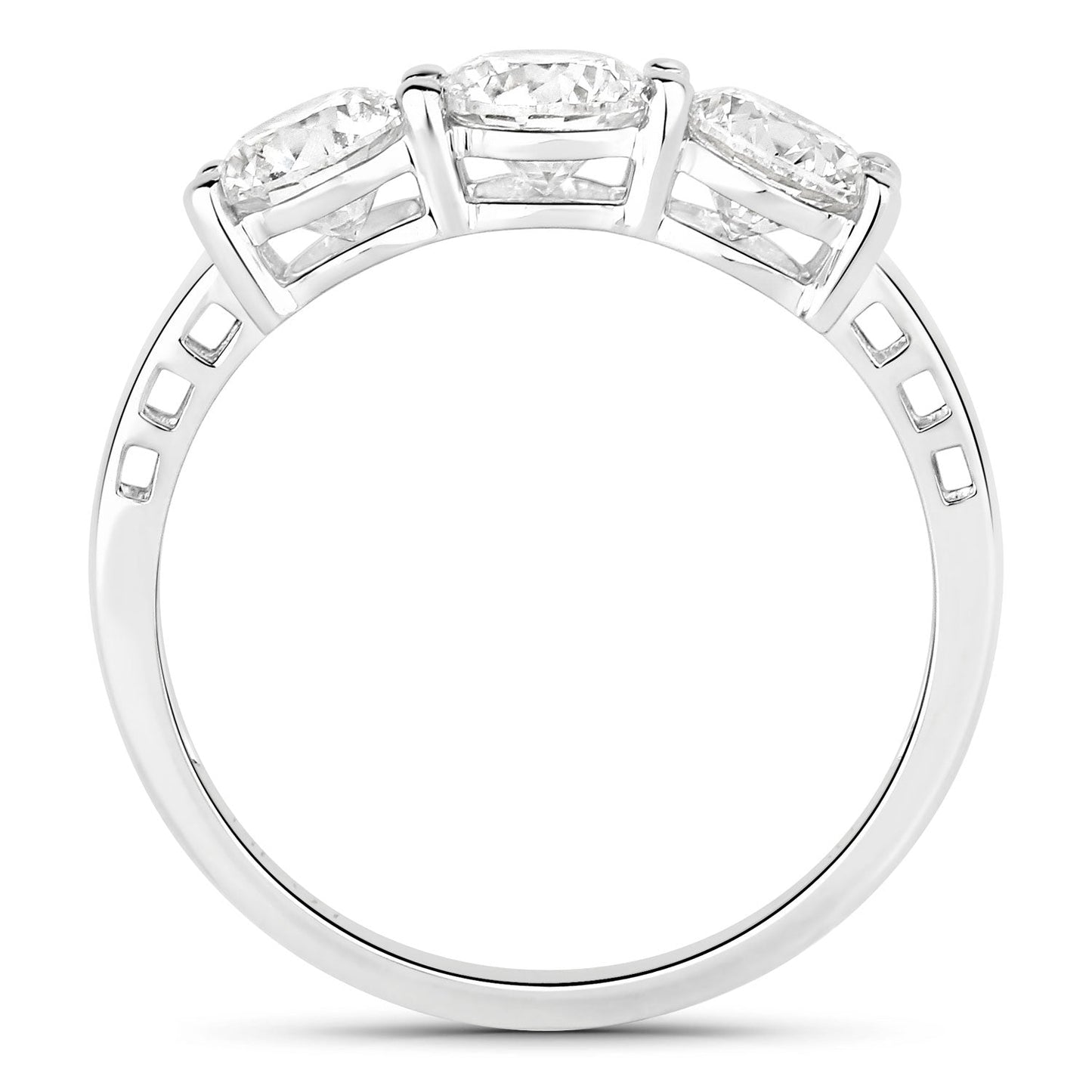 1.50 Carat Genuine Lab Grown Diamond 14K White Gold Ring Bids.com
