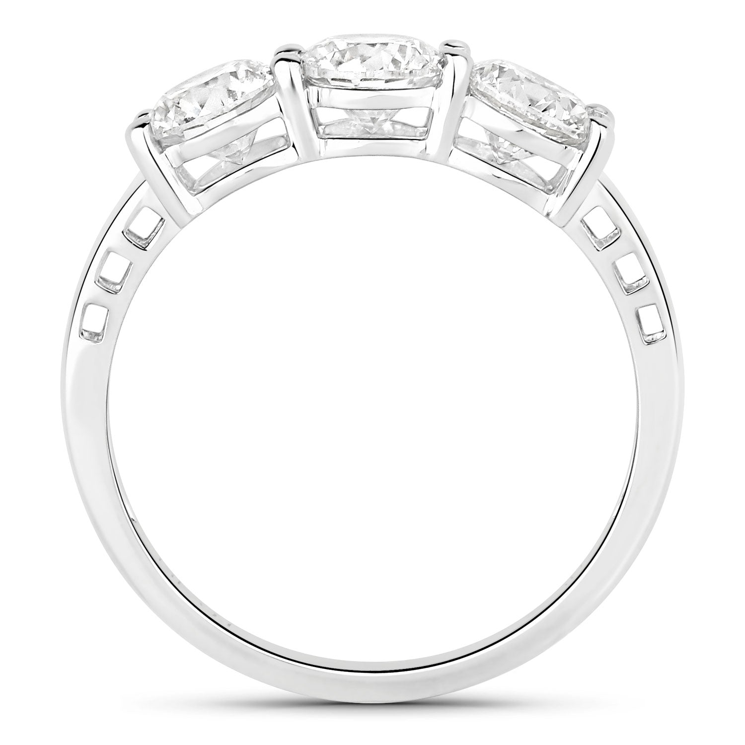 1.50 Carat Genuine Lab Grown Diamond 14K White Gold Ring Bids.com