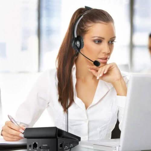 Call Center Dialpad Corded Headset Office Telephone with Corded Headset DailySale