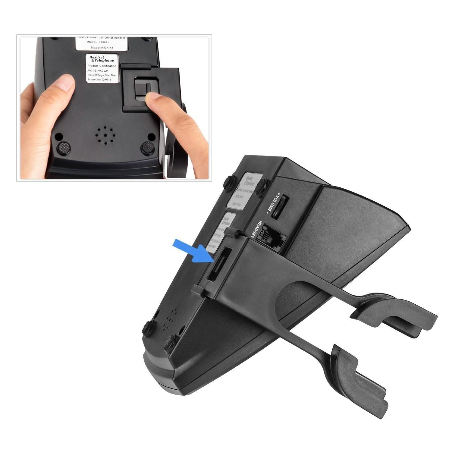 Call Center Dialpad Headset Telephone with Tone Dial Key Pad and Redial DailySale