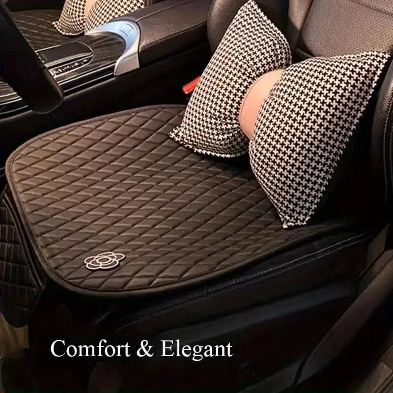 Camellia Flower Breathable Skidproof And Durable Car Seat Cushion DailySale