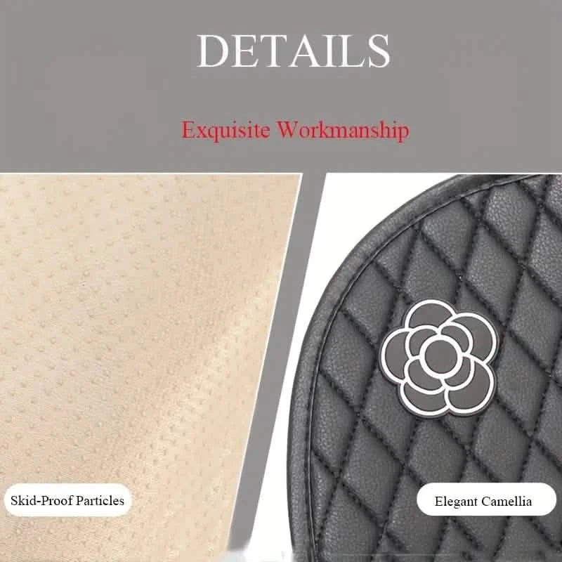 Camellia Flower Breathable Skidproof And Durable Car Seat Cushion DailySale