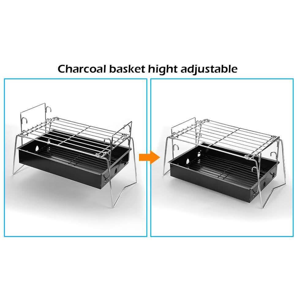 Camping Grill Barbecue Tool Folding & Lightweight Steel Mesh Portable DailySale
