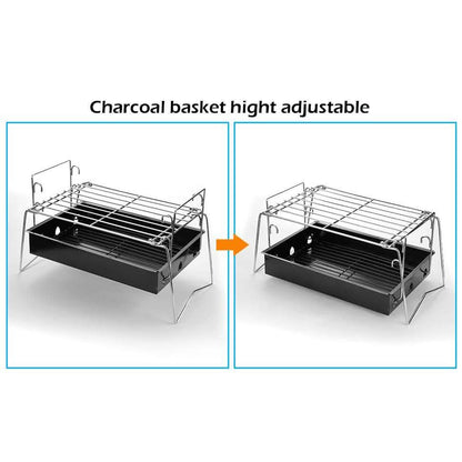 Camping Grill Barbecue Tool Folding & Lightweight Steel Mesh Portable DailySale