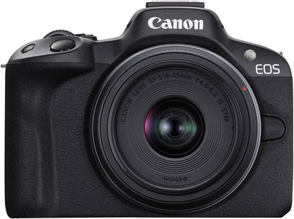 Canon EOS R50 4K Mirrorless Camera with RF-S 18-45mm f/4.5-6.3 IS STM Lens (Open-Box) DailySale
