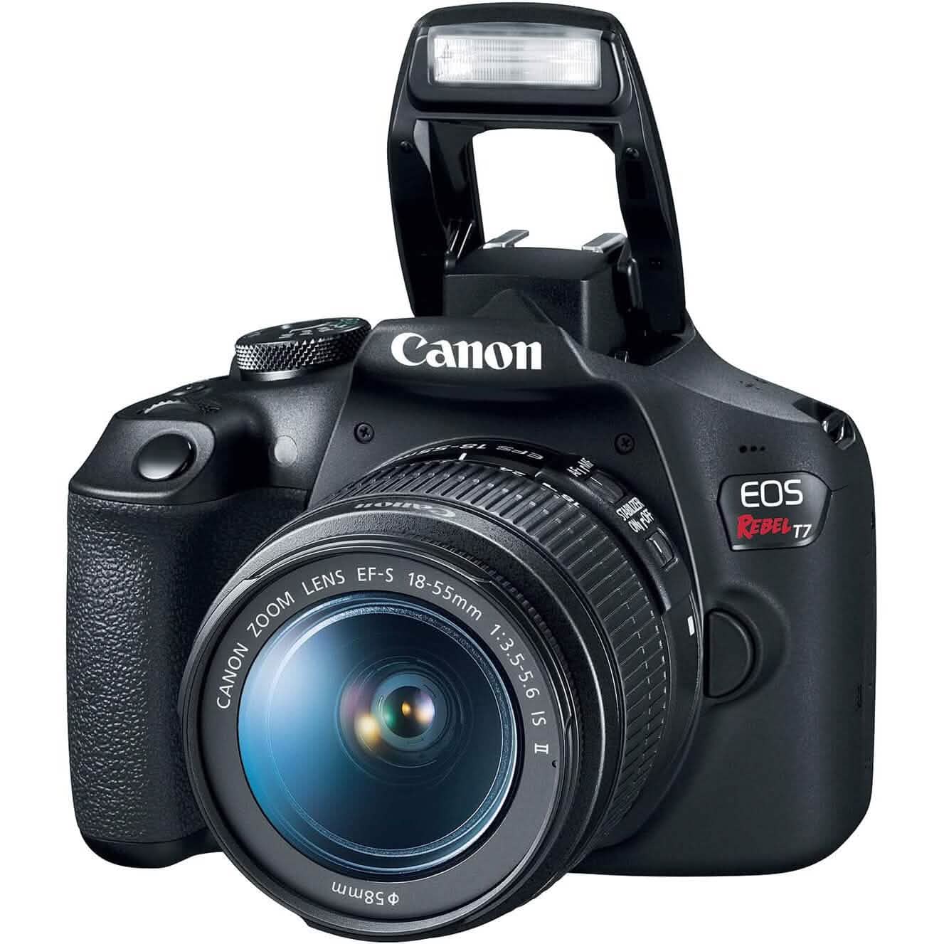 Canon EOS Rebel T7 DSLR Camera with 18-55mm Lens (Refurbished) DailySale