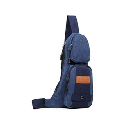 Canvas Shoulder Bag with Multiple Compartments DailySale