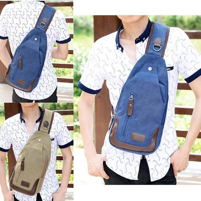 Canvas Shoulder Sling Bag - Assorted Colors DailySale
