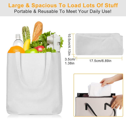 Canvas Tote Bag DIY Craft Eco Tote 100% Cotton Washable Reusable DailySale