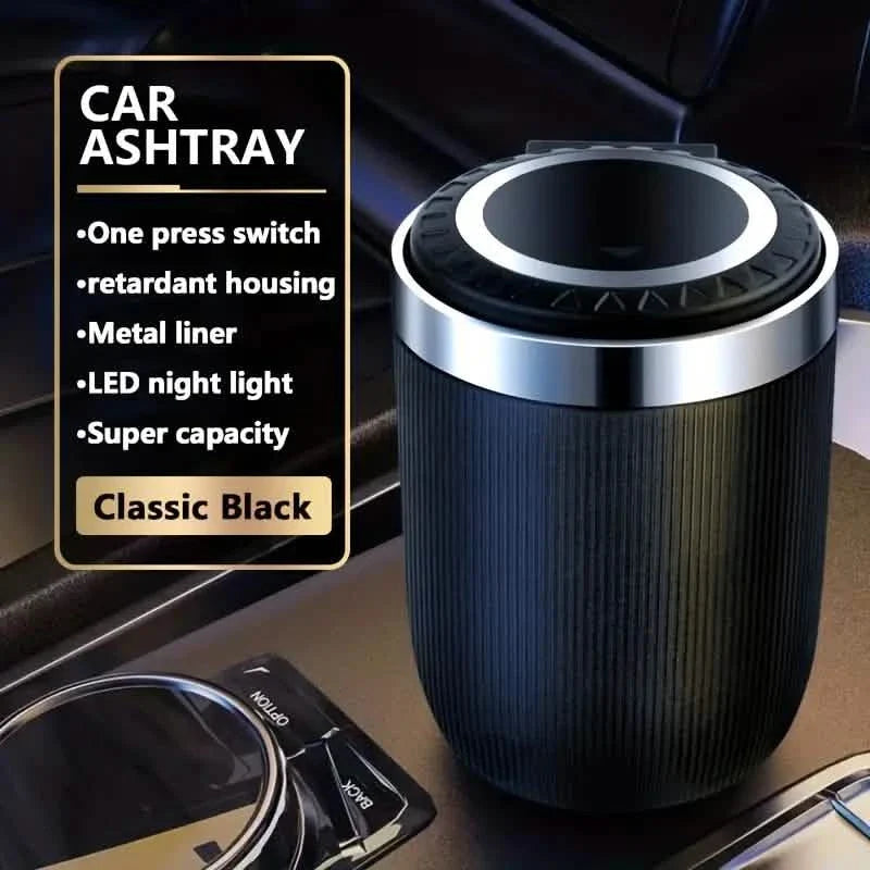 Car Ashtray Multi-functional Universal Household Portable Metal Liner Ashtray DailySale
