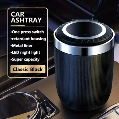 Car Ashtray Multi-functional Universal Household Portable Metal Liner Ashtray DailySale