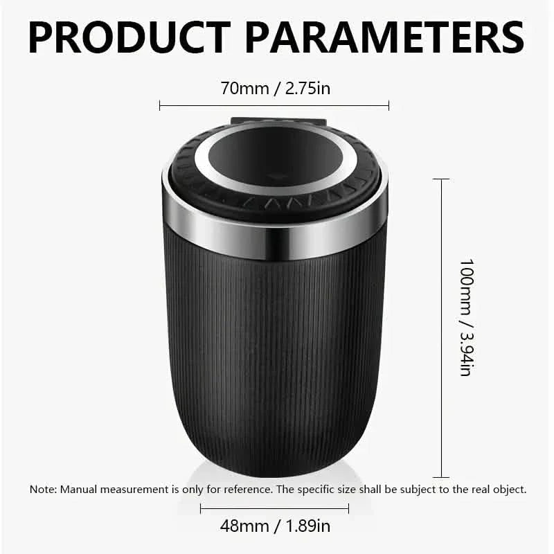 Car Ashtray Multi-functional Universal Household Portable Metal Liner Ashtray DailySale