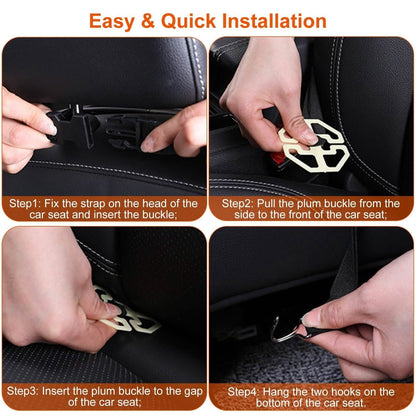 Car Back Seat Organizer with Foldable Table Tray 8 Pockets DailySale