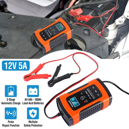 Car Battery Charger 12V 5A Recover Pulse Repair DailySale