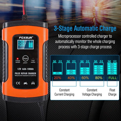 Car Battery Charger 12V 5A Recover Pulse Repair DailySale