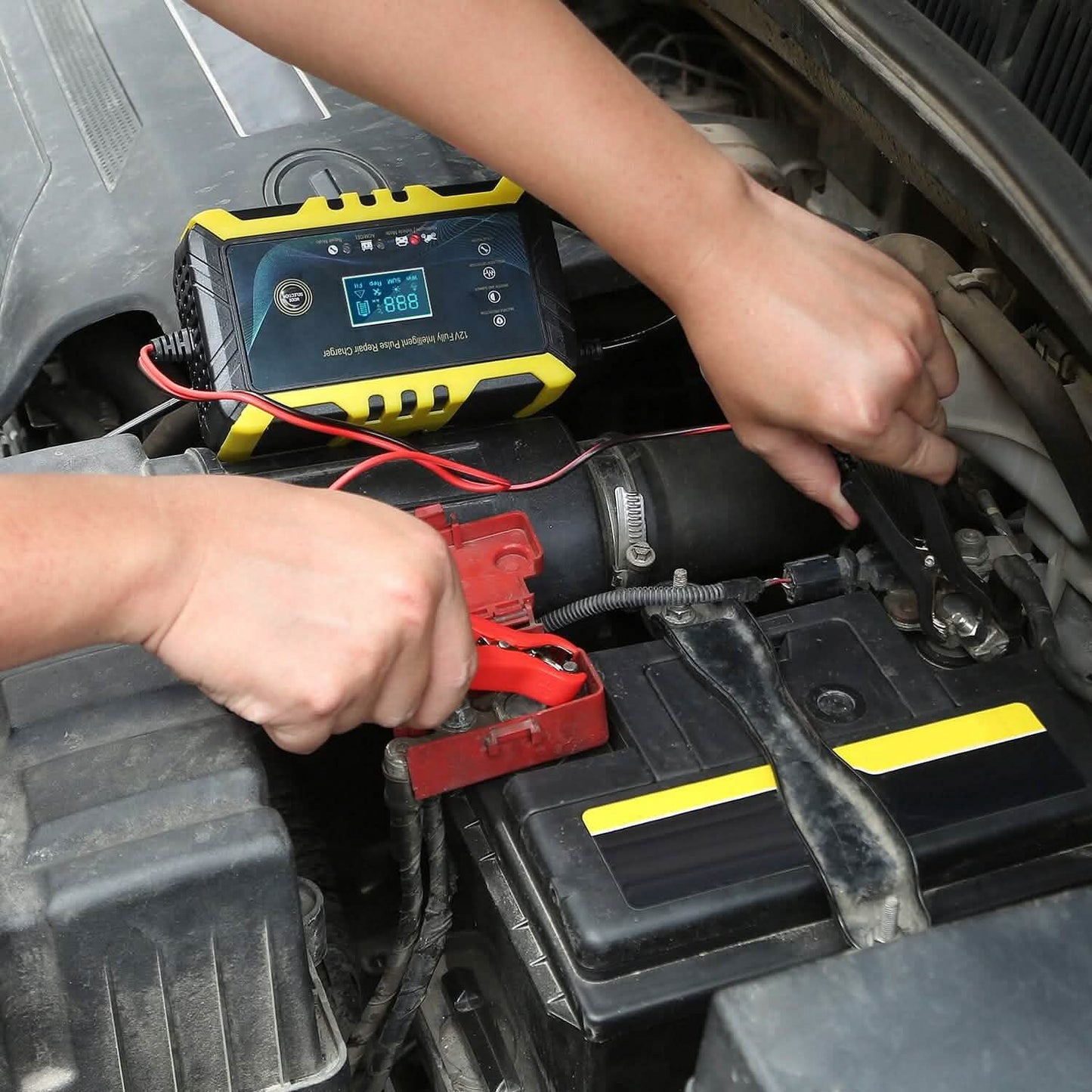 Car Battery Charger 12V/6A Smart Automatic Battery Charger Pulse Repair DailySale