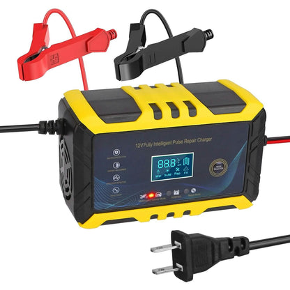 Car Battery Charger 12V/6A Smart Automatic Battery Charger Pulse Repair DailySale