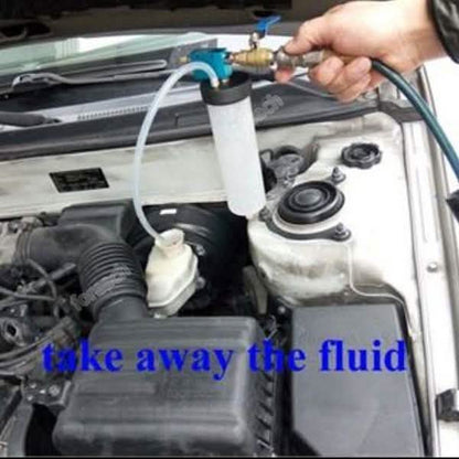 Car Brake System Fluid Bleeder Kit Hydraulic Clutch Oil Exchange One Man Tool DailySale