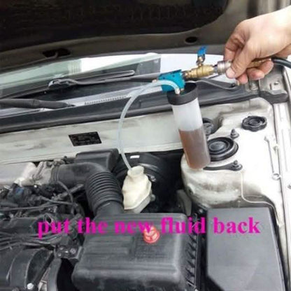 Car Brake System Fluid Bleeder Kit Hydraulic Clutch Oil Exchange One Man Tool DailySale