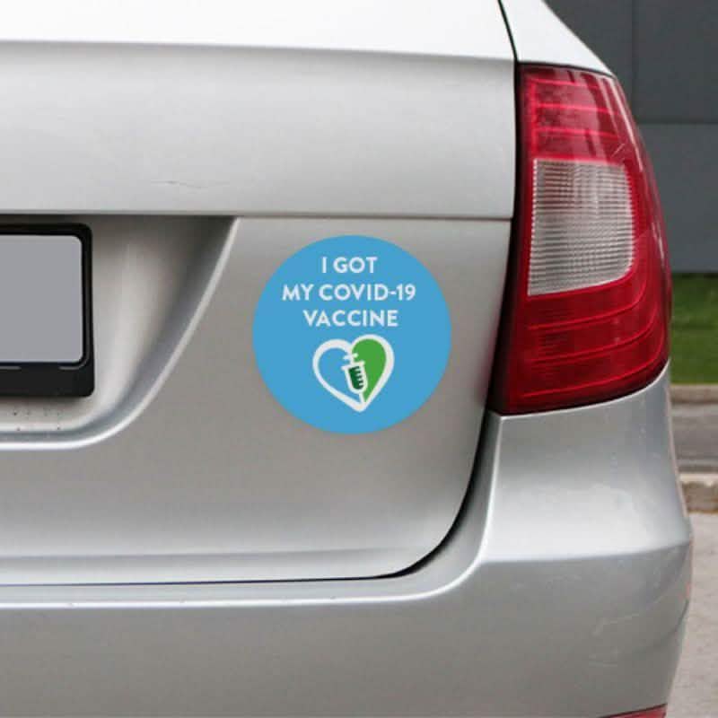 Car Bumper Magnets - I Got My Vaccine DailySale