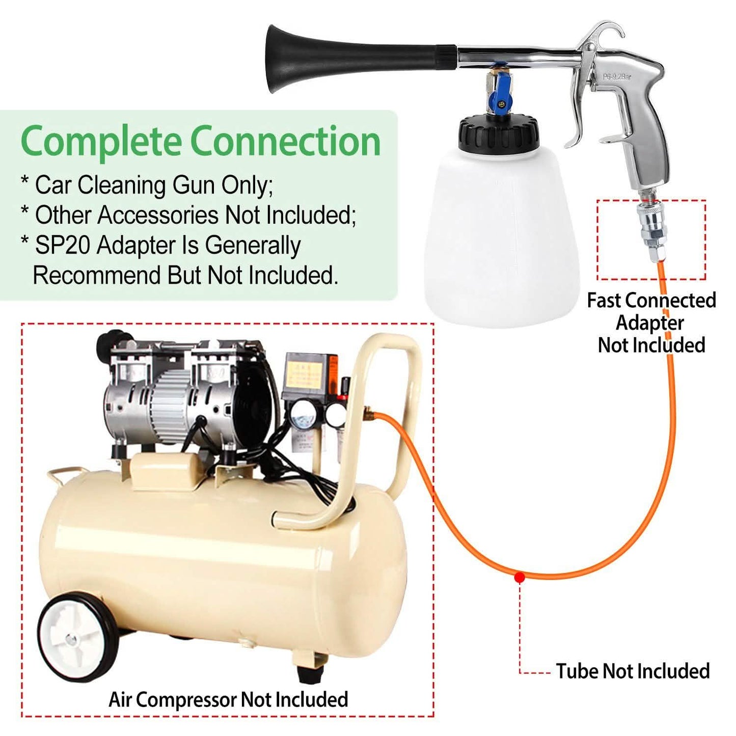 Car Cleaning Gun Air Pulse Tornado Sprayer DailySale