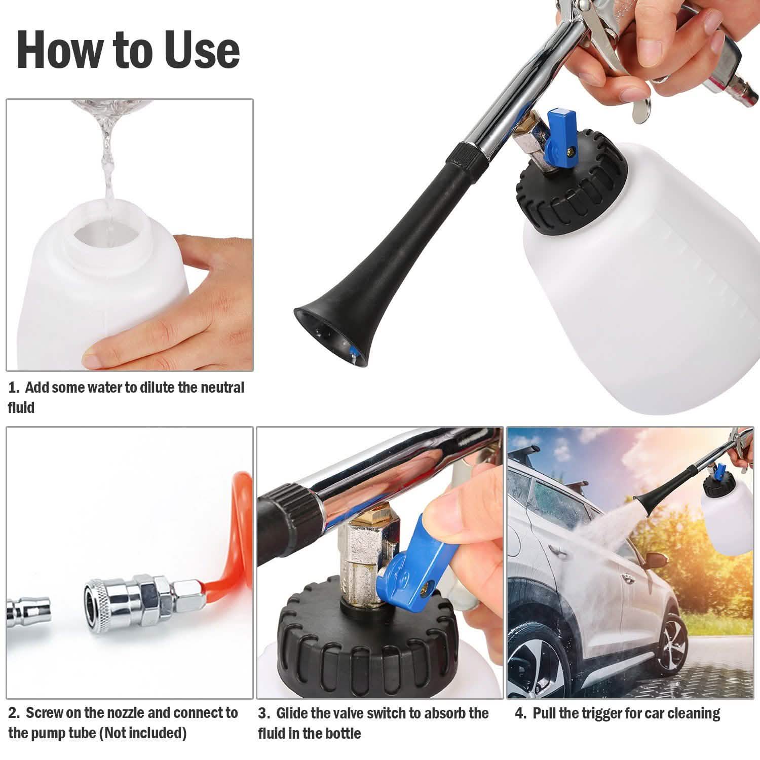 Car Cleaning Gun Air Pulse Tornado Sprayer DailySale