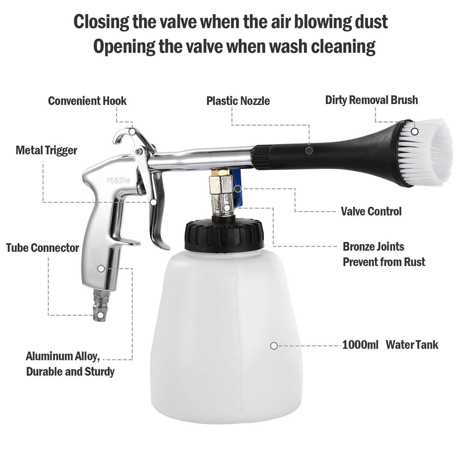 Car Cleaning Gun Air Pulse Tornado Sprayer DailySale