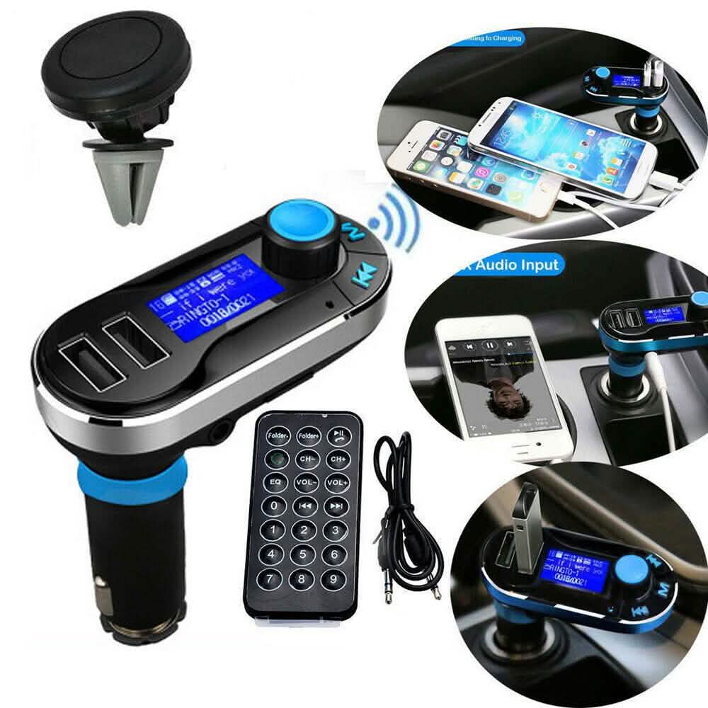 Car FM Transmitter Bluetooth Hands-free LCD MP3 Player Radio Adapter Kit Charger DailySale