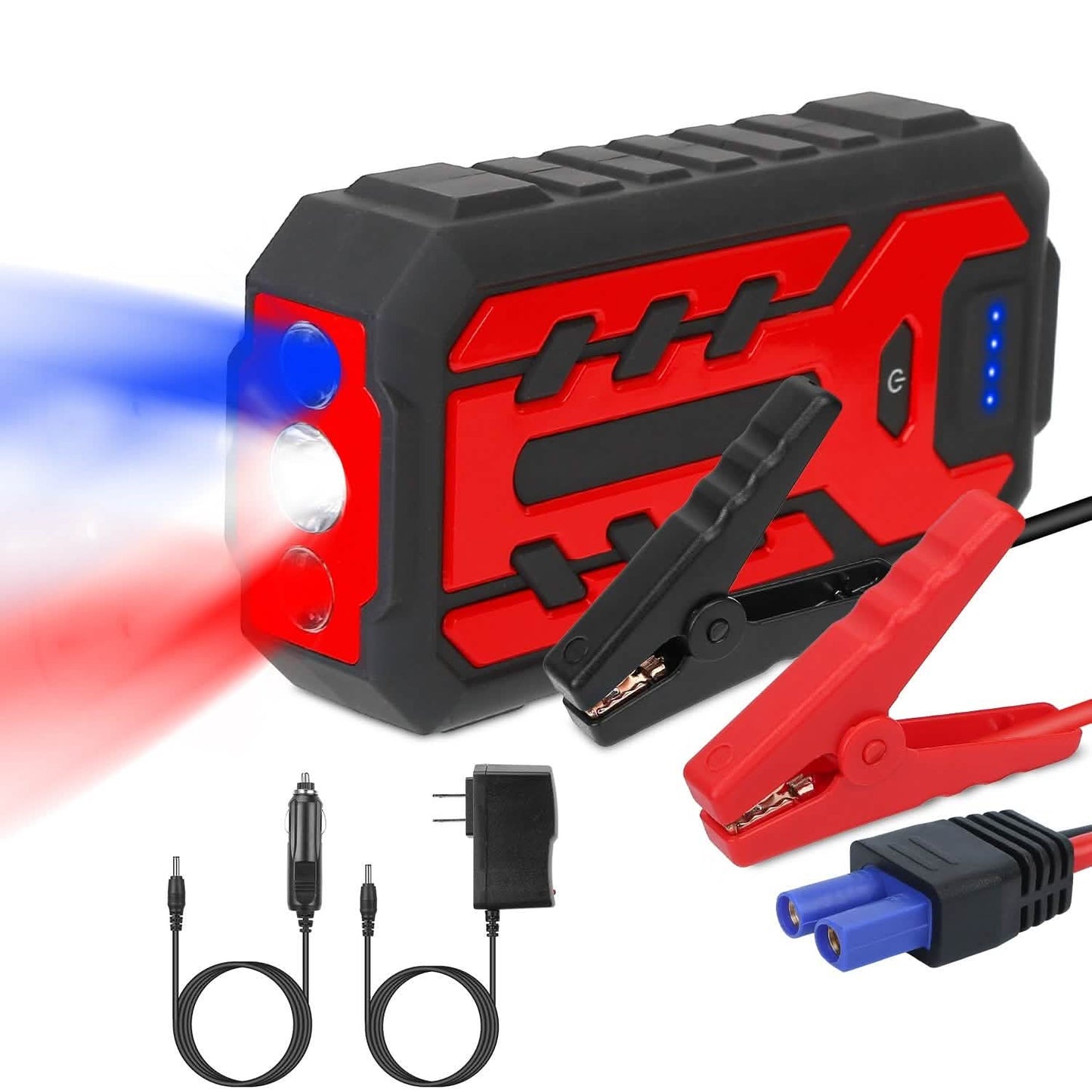 Car Jump Starter Booster with 4 Modes LED Flashlight DailySale