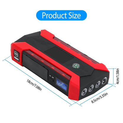 Car Jump Starter Booster with LCD Screen 4 Modes LED Flashlight DailySale