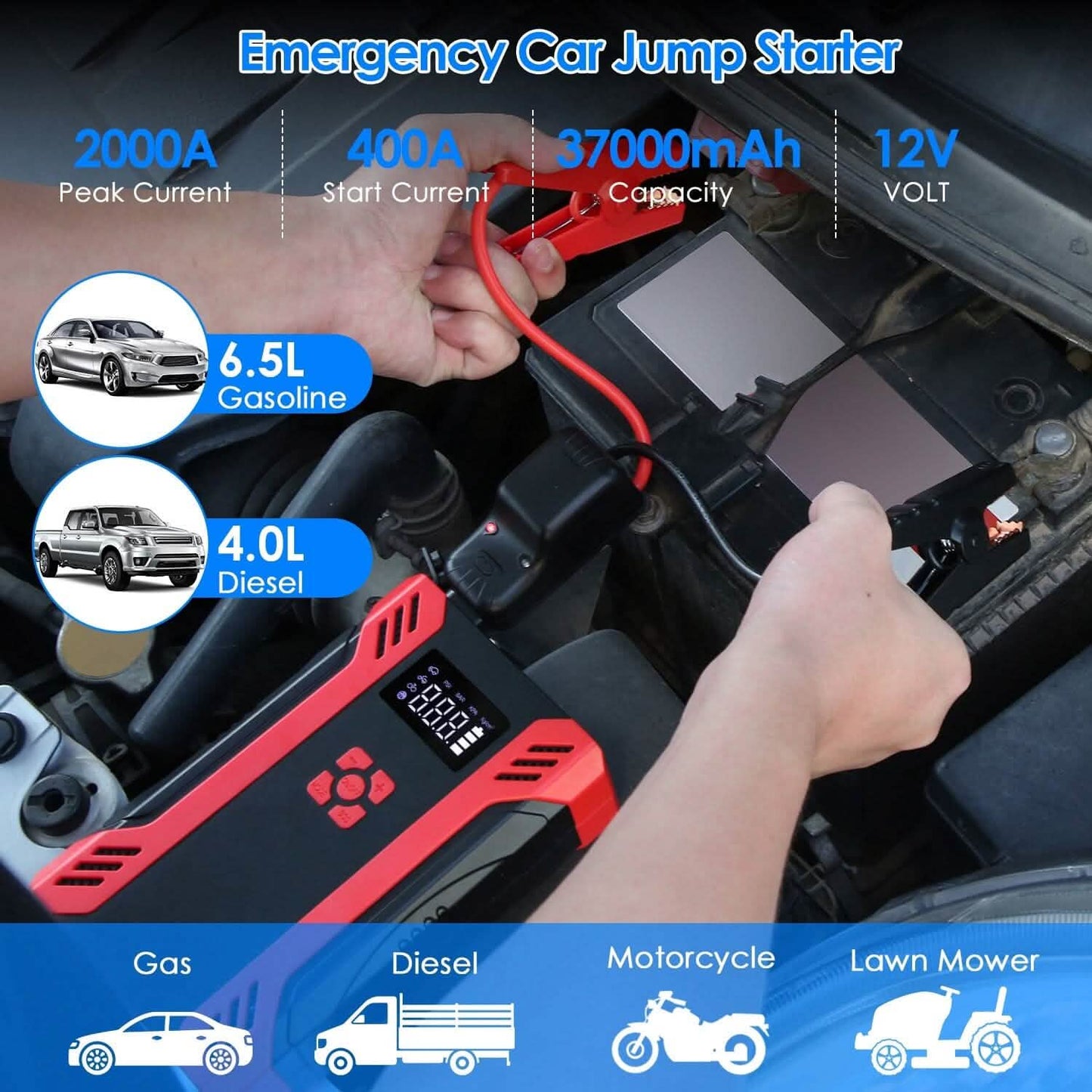 Car Jump Starter with Air Compressor DailySale