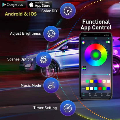 Car LED Strip Ambient Light Kit DailySale