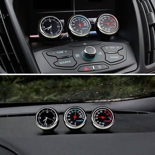 Car Mini Watch Clock Hygrometer Thermometer DailySale