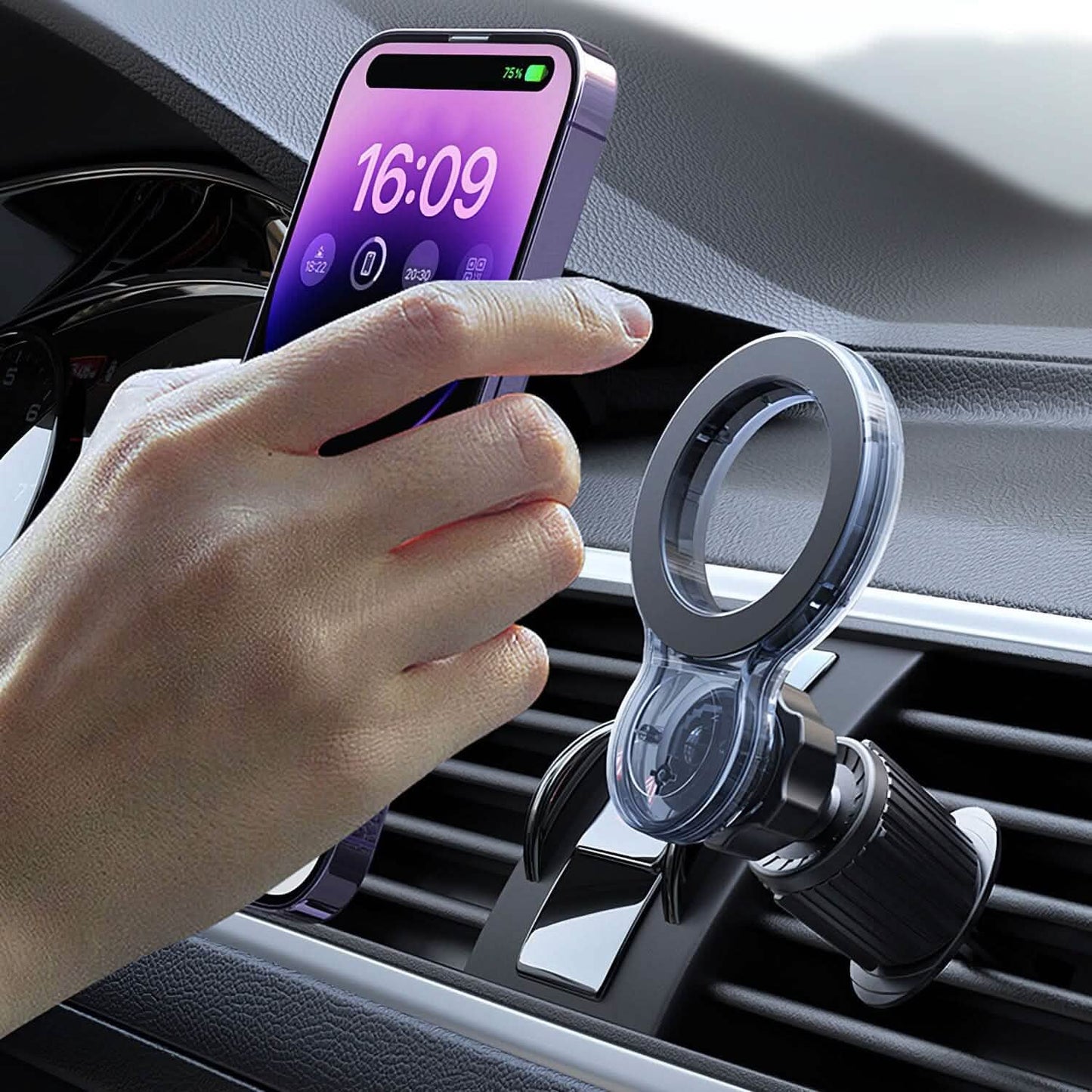 Car Mount Magnetic Phone Holder For Car 360° Rotation DailySale