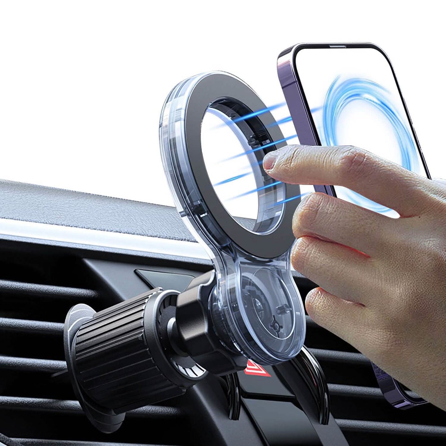Car Mount Magnetic Phone Holder For Car 360° Rotation DailySale