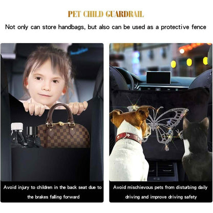 Car Net Backseat Pocket Handbag Holder and Organizer Between Seats DailySale