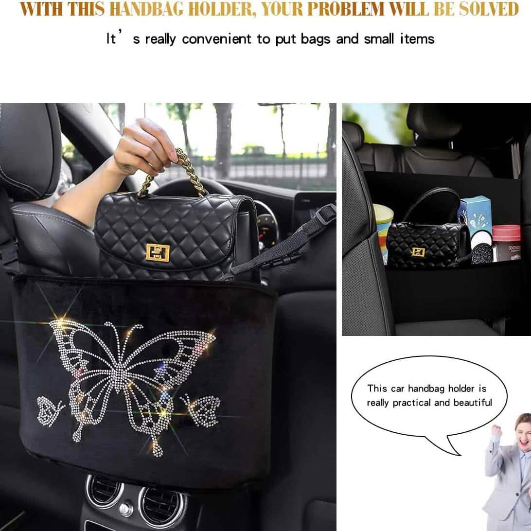 Car Net Backseat Pocket Handbag Holder and Organizer Between Seats DailySale