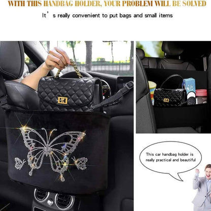 Car Net Backseat Pocket Handbag Holder and Organizer Between Seats DailySale