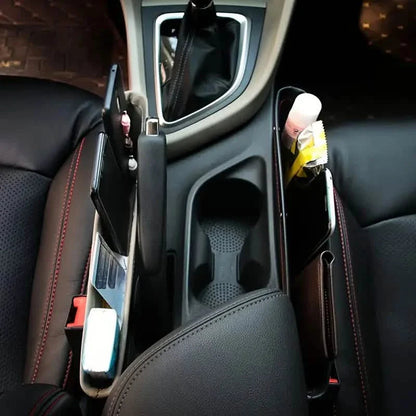 Car Organizer PU Leather Seat Slit Gap Pocket Storage DailySale