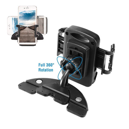 Car Phone Holder CD Slot Phone Mount 360 Rotatable DailySale