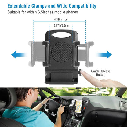 Car Phone Holder CD Slot Phone Mount 360 Rotatable DailySale